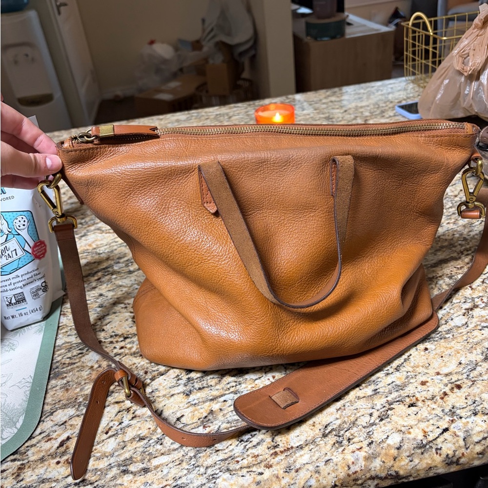 Madewell Zip-Top Caryall Bag with Strap - Picture 2 of 6